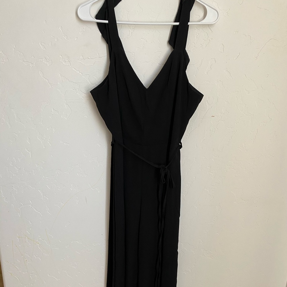 Black pant romper jumpsuit